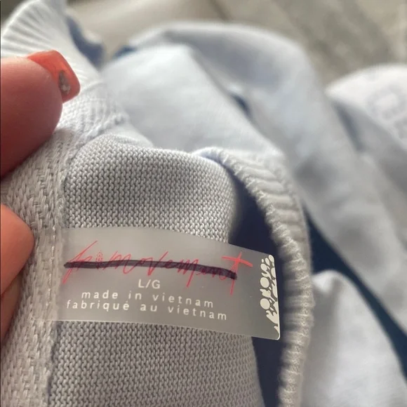 NWOT Fp Movement by Free People Post Up Layer Sweater Top. Large. - Picture 5 of 13